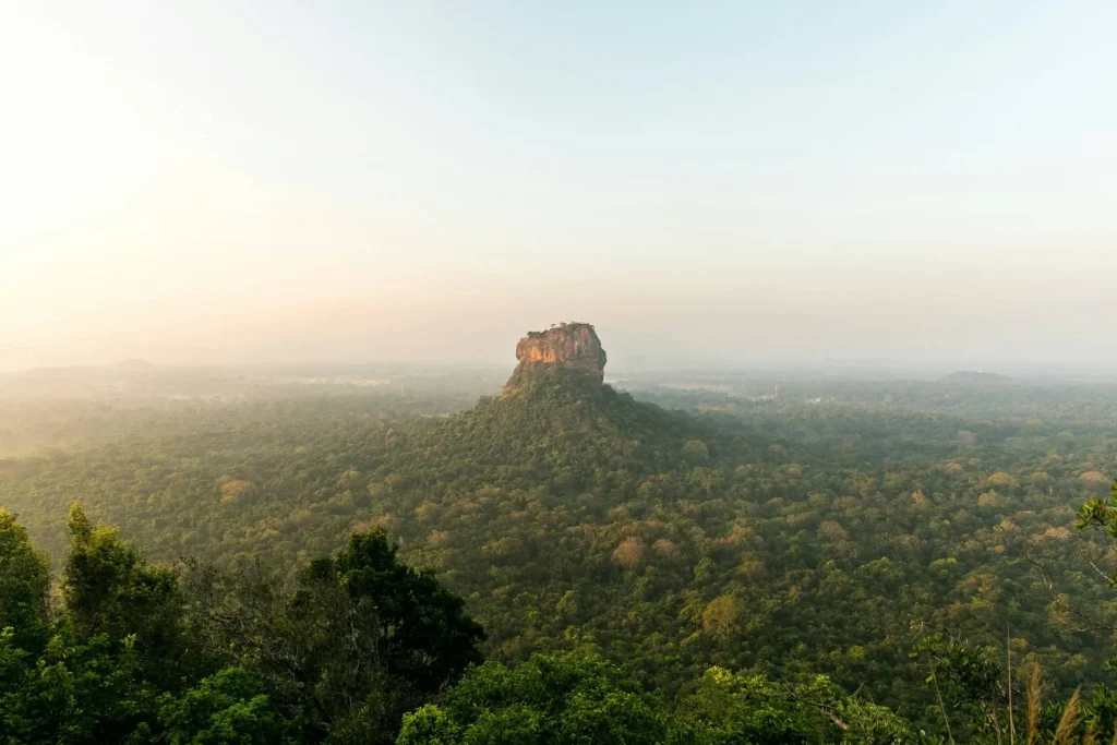 Long focal shot of Sigiriya