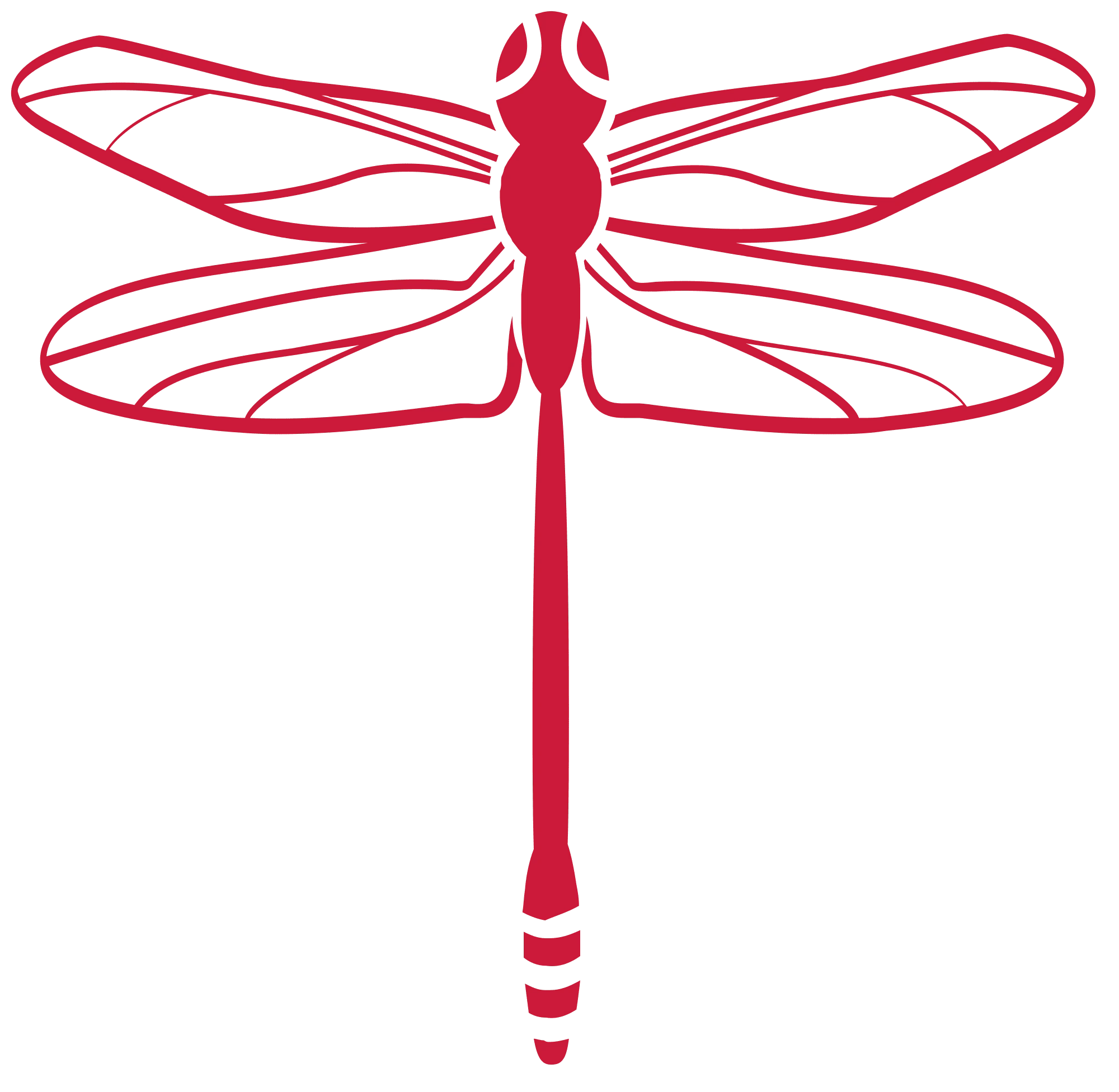 Site Logo: Lady in crimson. A Dragonfly in Crimson colour