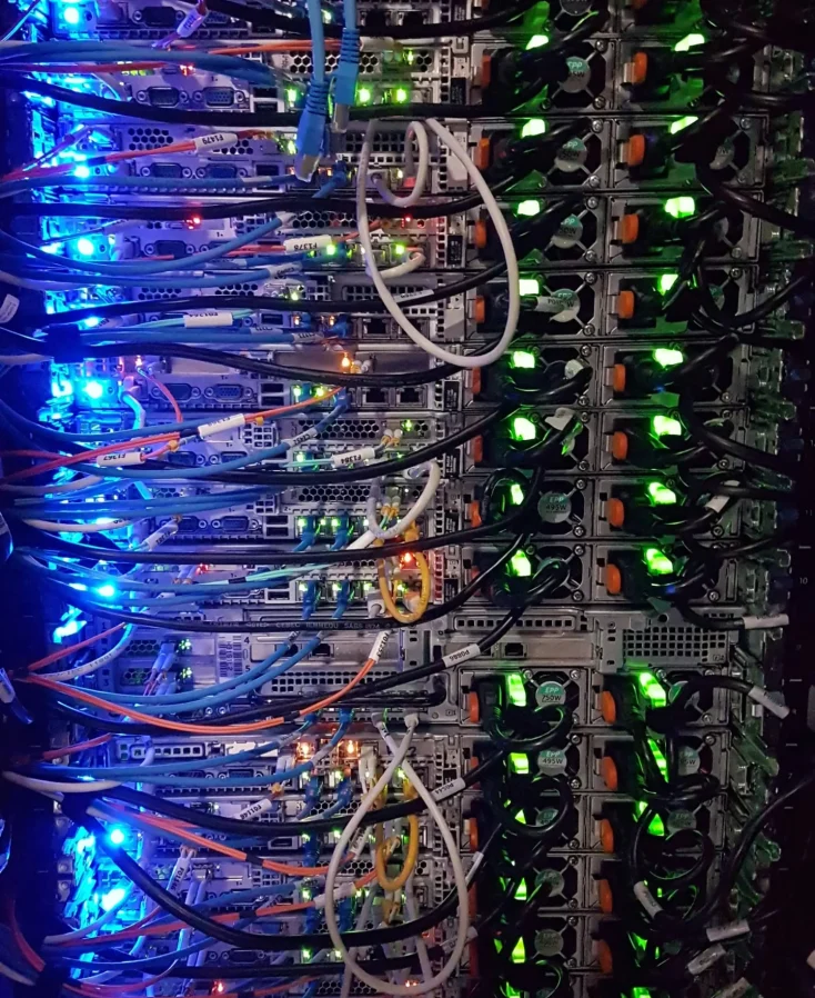 hosting Data servers blinking away